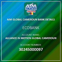 AIM Account details for Cameroon. Foreigners contact: 237674036698